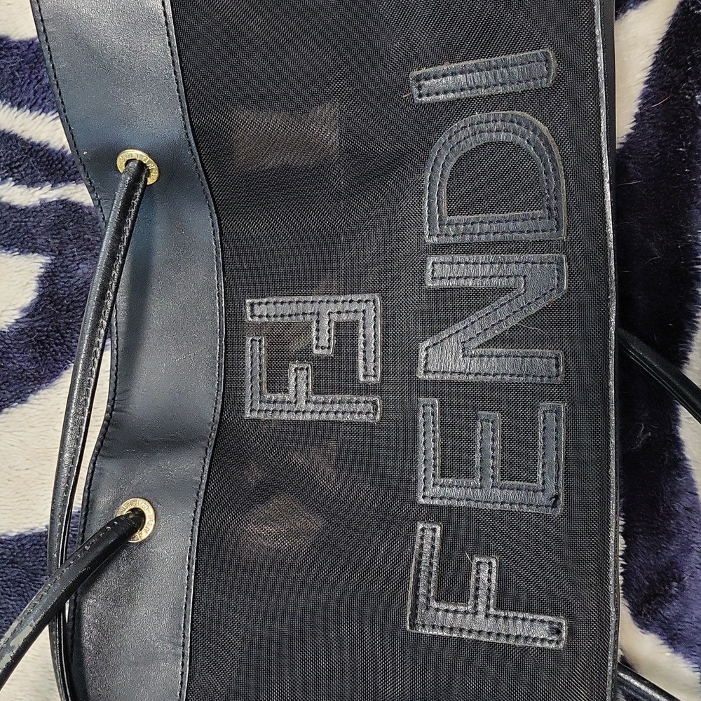 Fendi FF Zucca Black Mesh Shopper Tote- Authentication certificate included - Picture 11 of 11